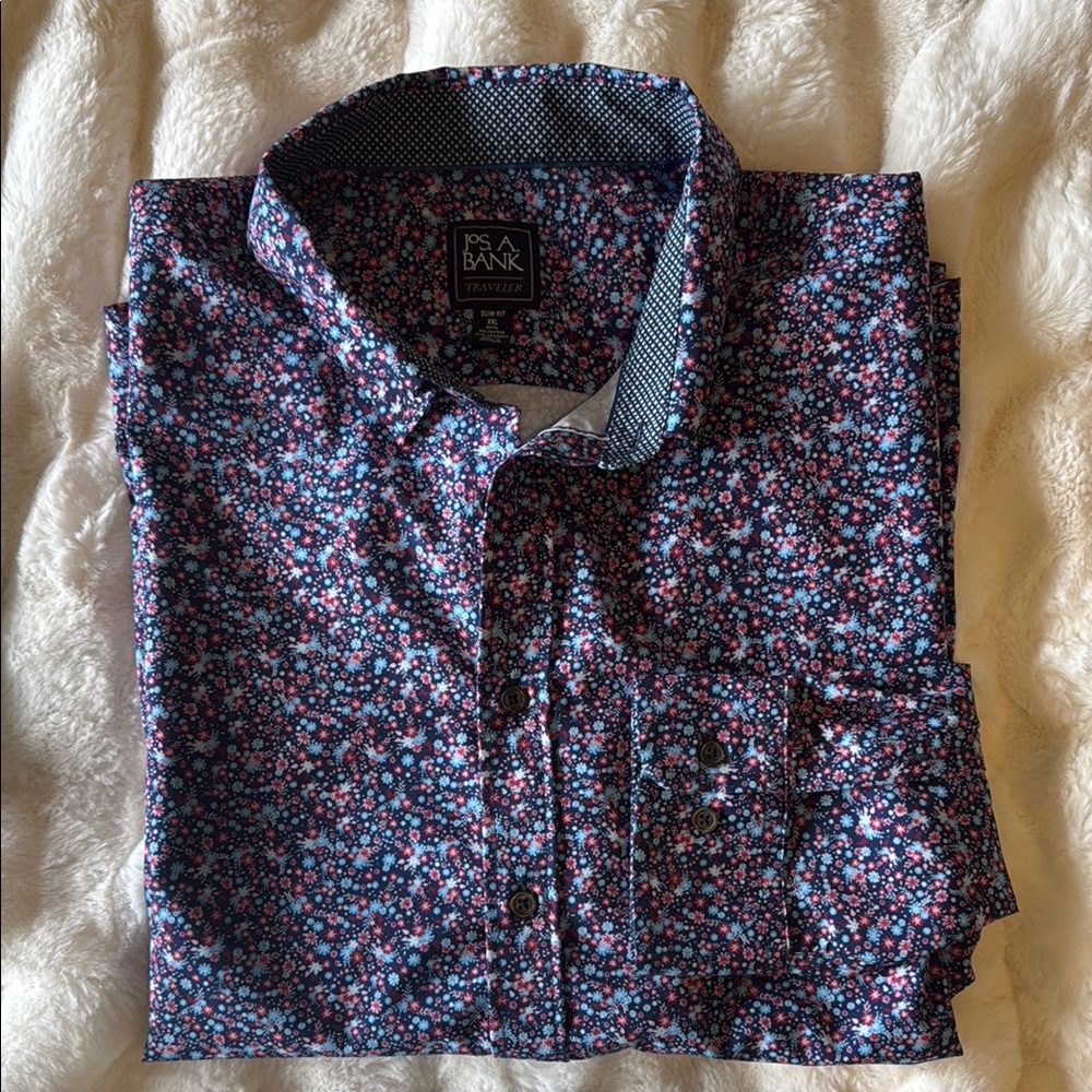 Jos. A. Bank Multicolor Floral Shirt